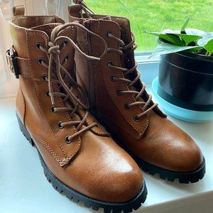 Broccoli women's combat boots Clearance